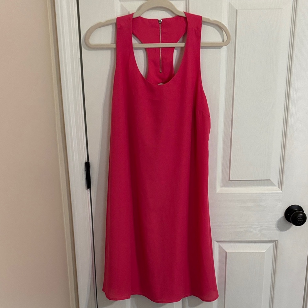 Chic Backless Pink Dress